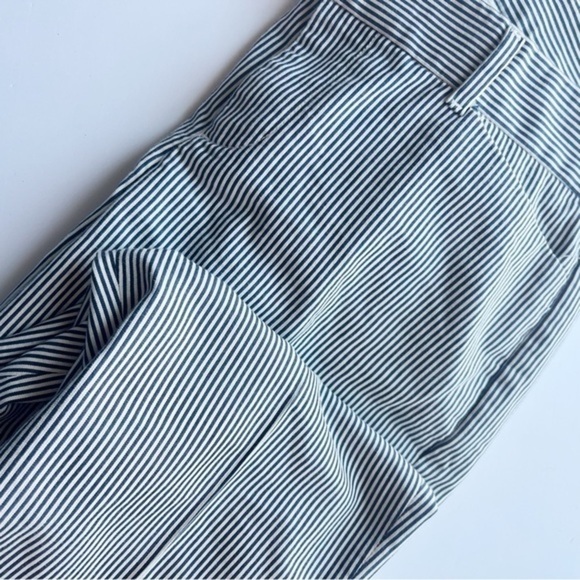 Gap • White Navy Railroad Stripe Slim Crop Pants - Picture 3 of 6